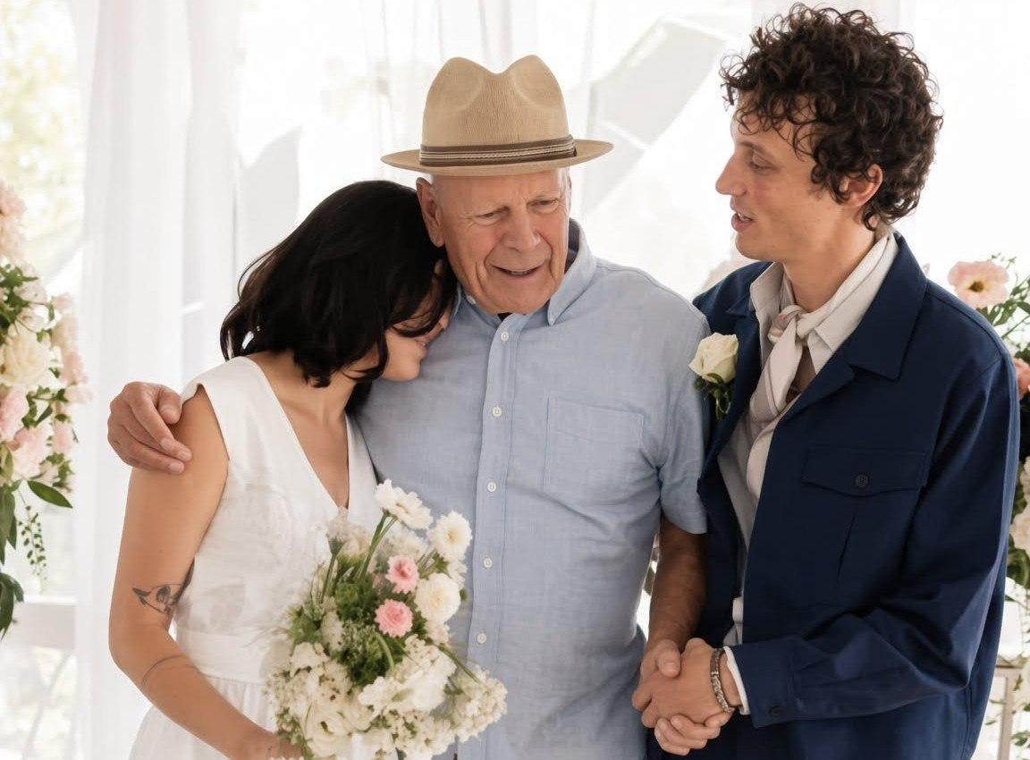 Bruce Willis reapareció en el casamiento de su hija Tallulah: la foto que emocionó a todos