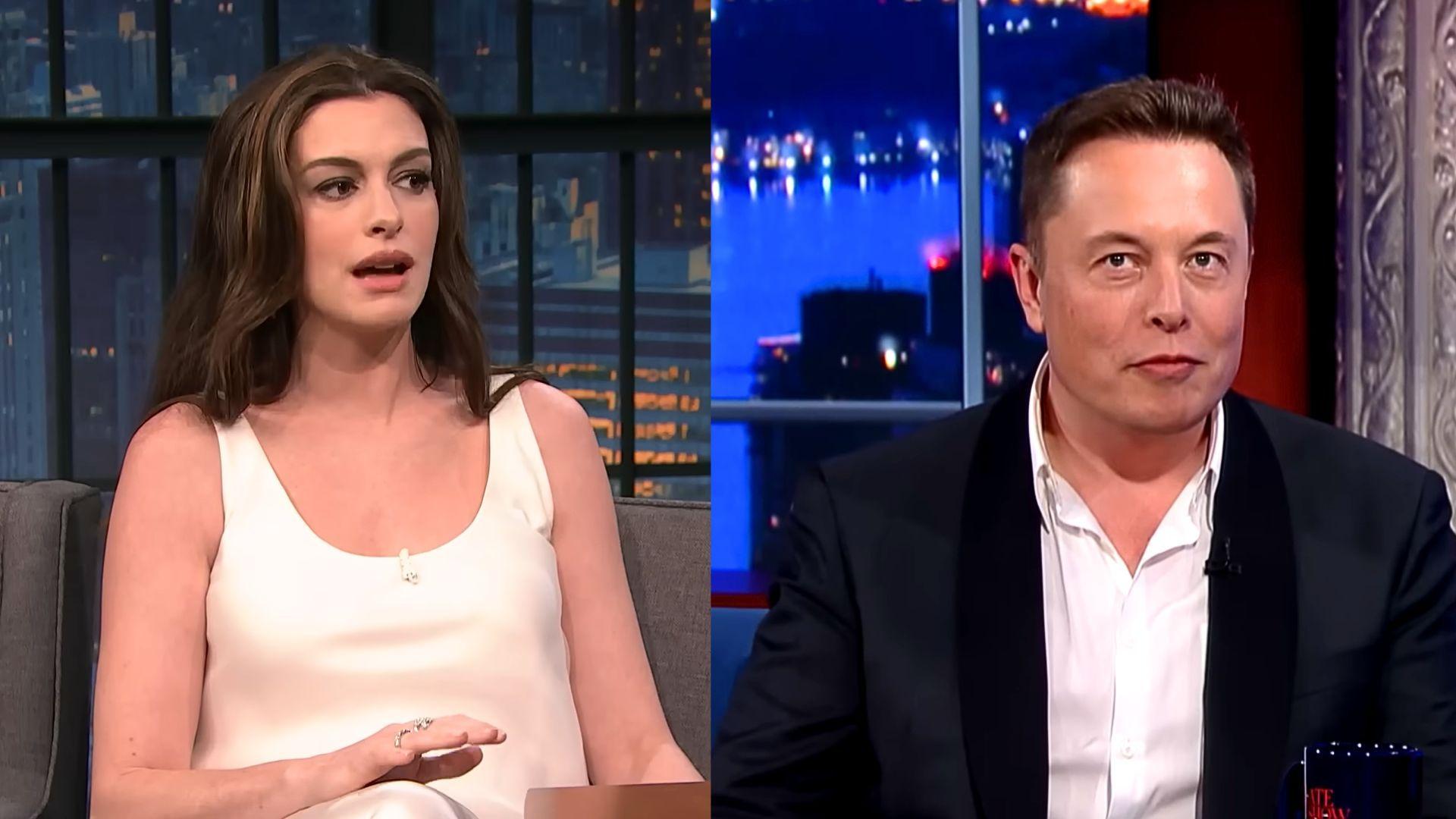 Anne Hathaway generó duras críticas de Elon Musk y conductores de Estados Unidos