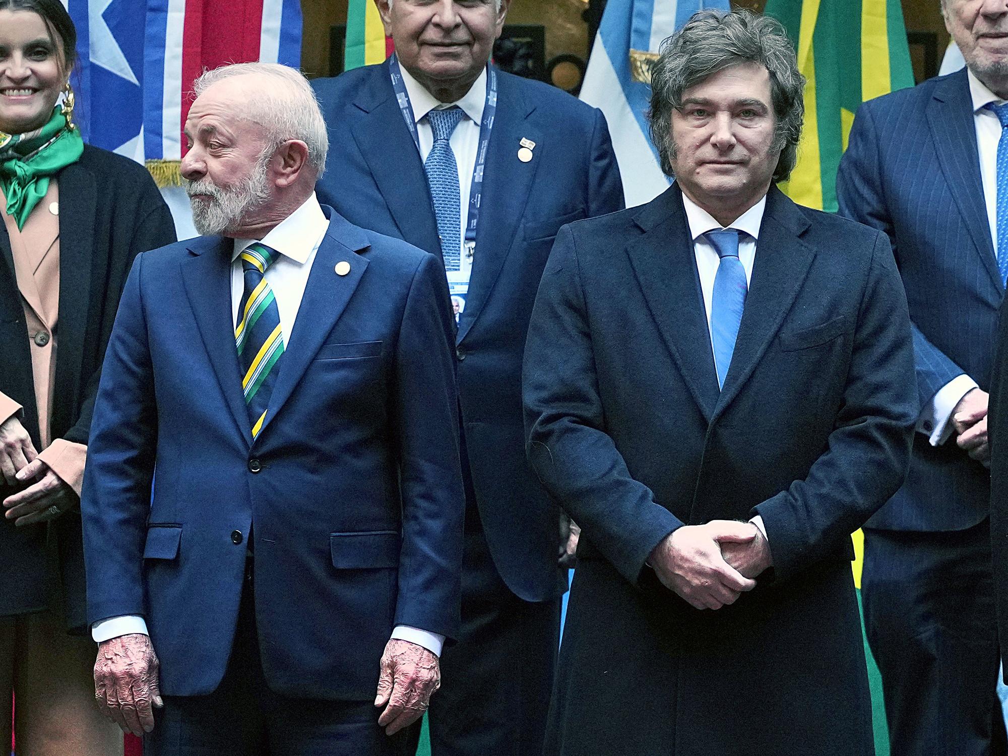 Javier Milei en Brasil: el cruce con Lula por el respaldo a Bolsonaro