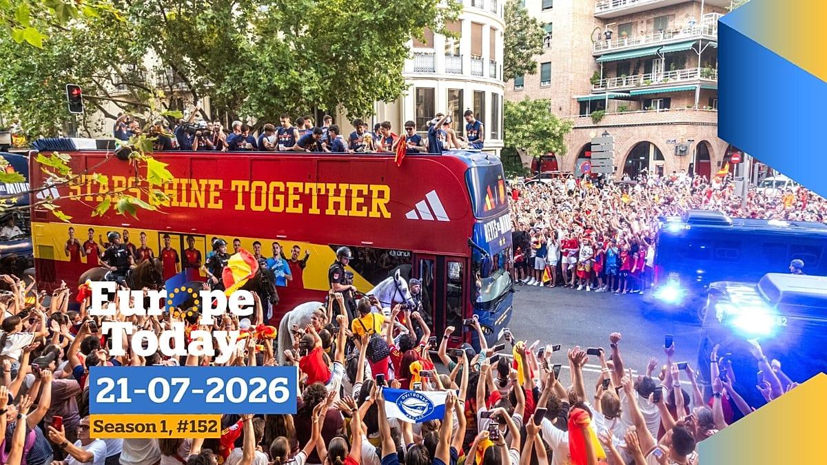 España: festejo de dos millones y el fuerte giro político europeo