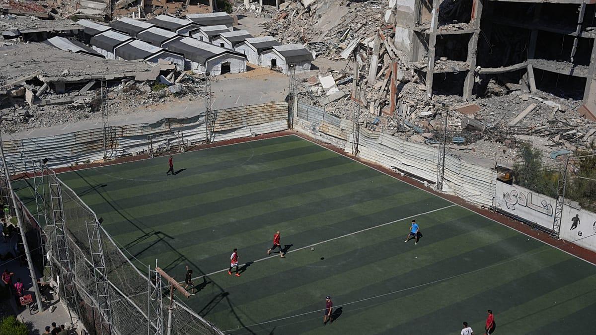 Gaza: el partido que recrea la final del Mundial entre ruinas