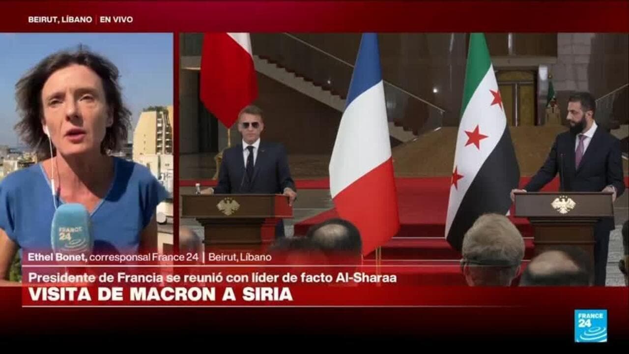 Histórica visita de Macron a Siria: apoyo financiero y restablecimiento diplomático tras la caída de Al Assad