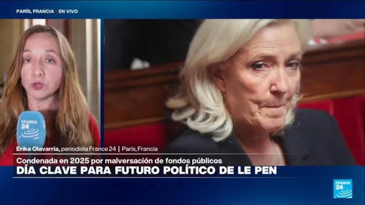 Francia: Marine Le Pen define su futuro político ante un fallo judicial clave