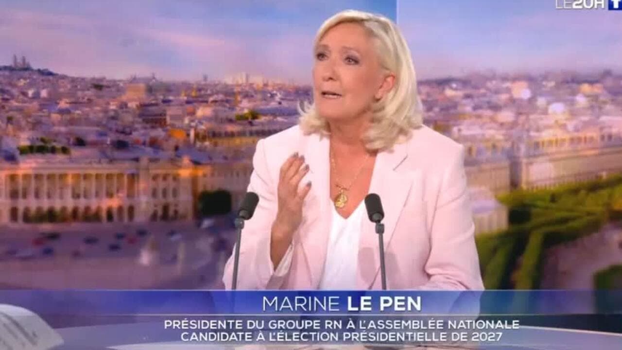 Marine Le Pen ratificó su candidatura presidencial en Francia tras el revés judicial
