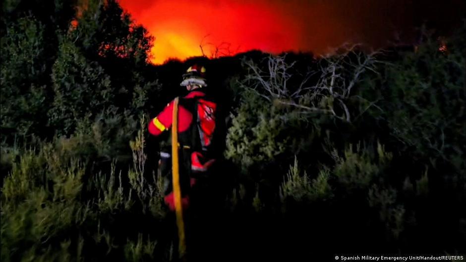 Alerta en España: un feroz incendio forestal ya arrasó más de 12.000 hectáreas en Zaragoza