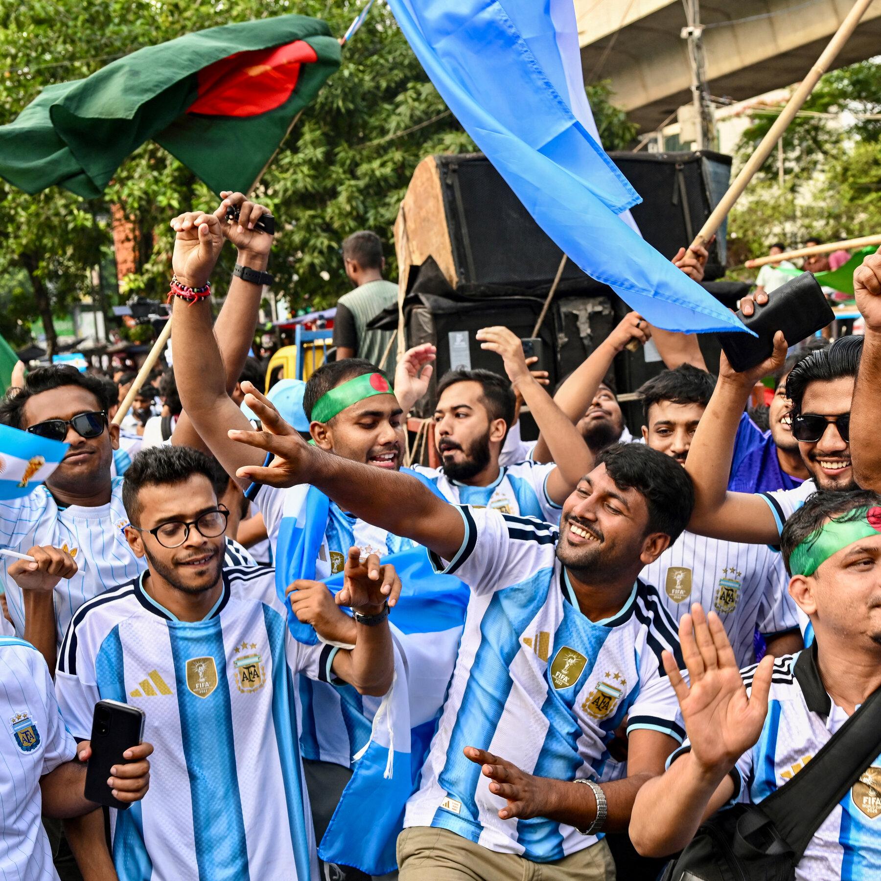 Selección Argentina: el secreto de su masiva hinchada en Bangladesh