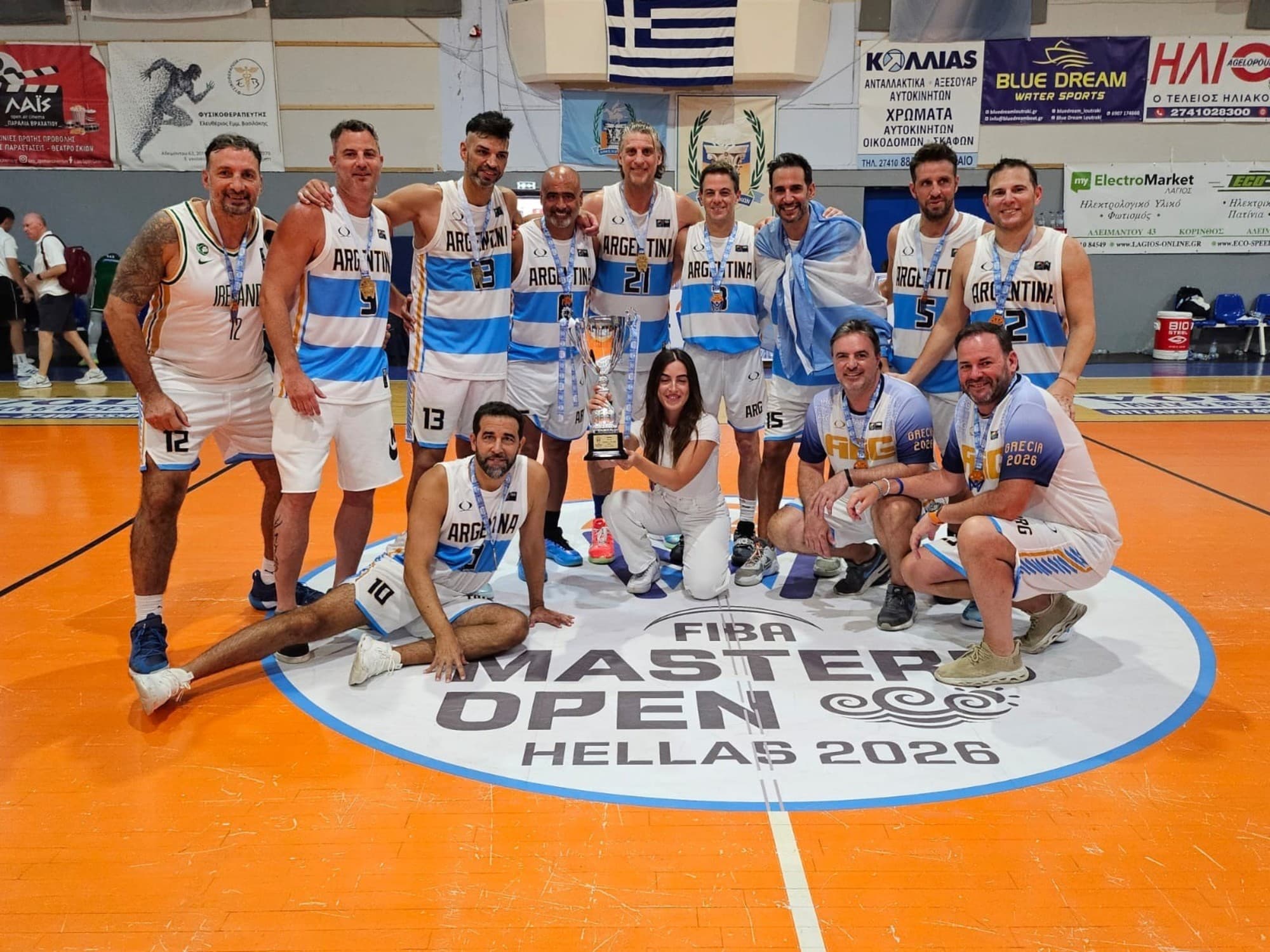 Histórico: la Selección argentina de Maxibásquet +45 se consagró campeona del mundo en Grecia
