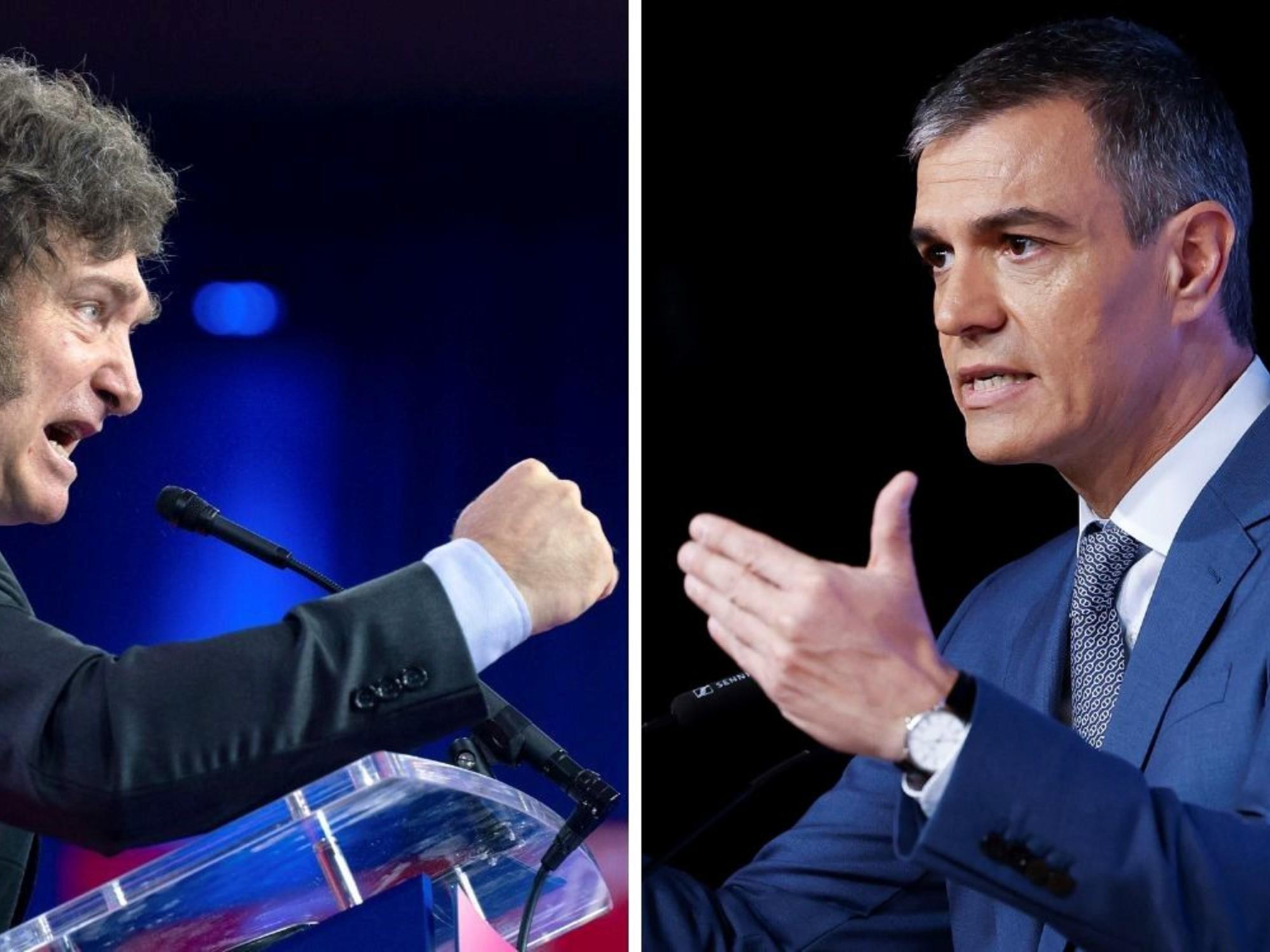 Cábalas vs. protocolo: las decisiones opuestas de Milei y Sánchez ante la final en Nueva York