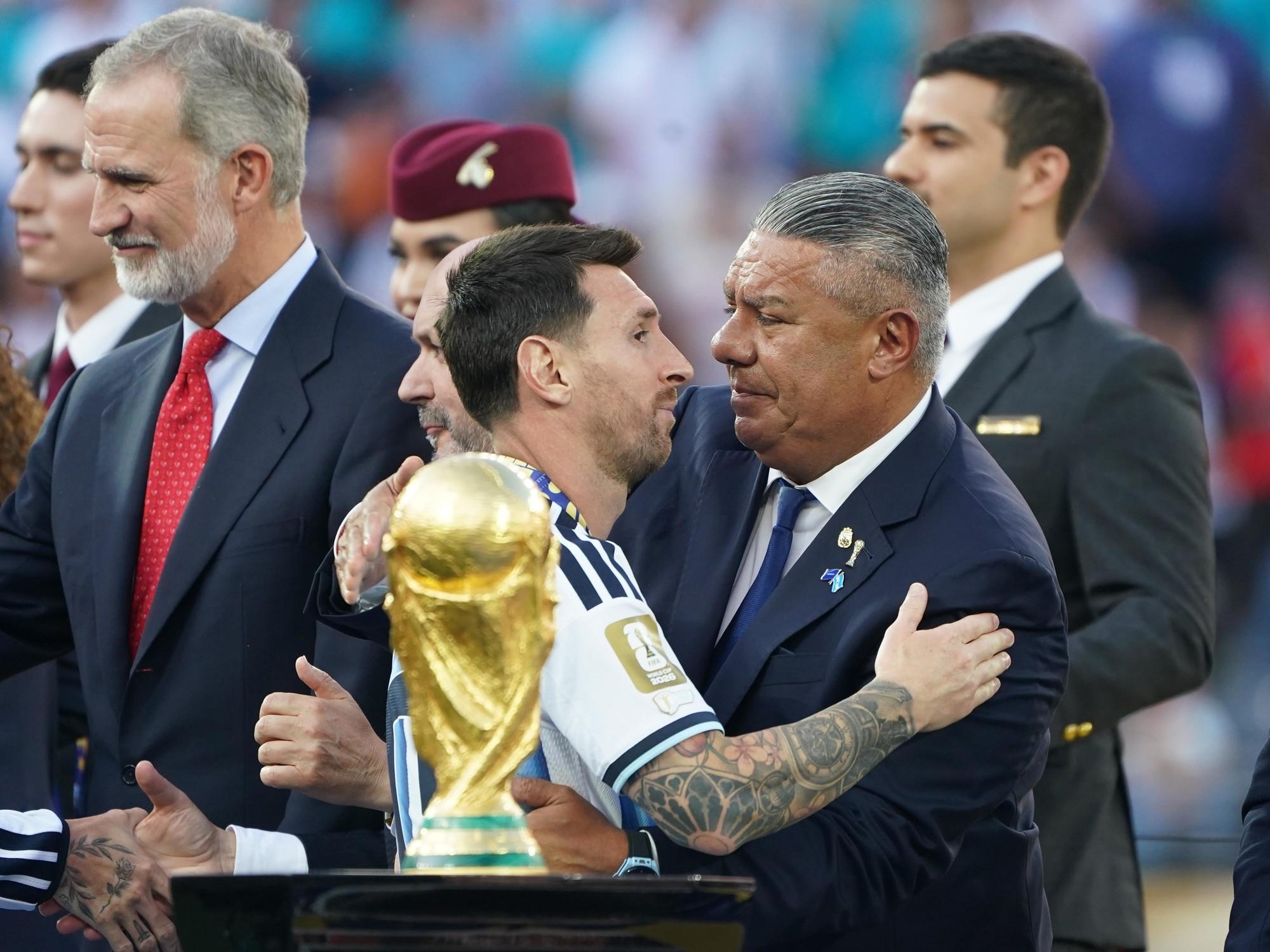 Chiqui Tapia: los mensajes para Messi y Scaloni tras la final